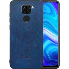 Накладка Anchor Leather для Xiaomi Redmi Note 9 (Синя)
