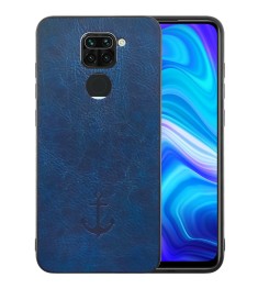Накладка Anchor Leather для Xiaomi Redmi Note 9 (Синя)