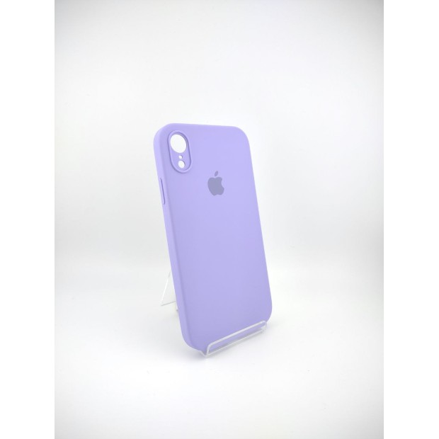Силіконовий чохол Original Square RoundCam для Apple iPhone XR (43) Гліцин