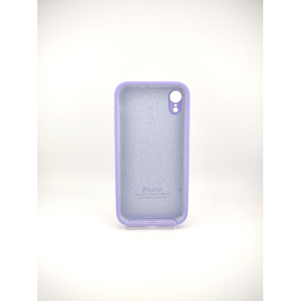 Силіконовий чохол Original Square RoundCam для Apple iPhone XR (43) Гліцин