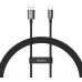 USB-кабель Baseus Superior (SUPERVOOC) 65W (1м) (Type-C) (Чорний) CAYS000901