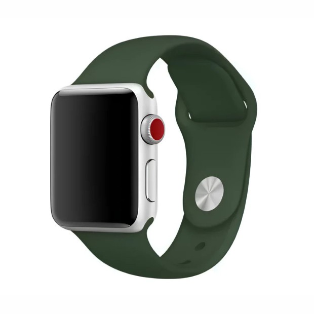Ремешок Apple Watch Silicone 38 / 40 / 41mm (46) Deep Green