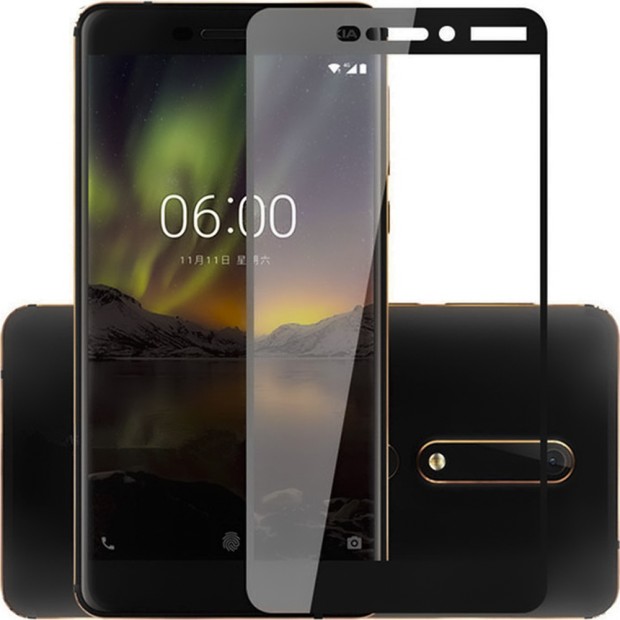 Защитное стекло 5D Standard Nokia 6.1 Black