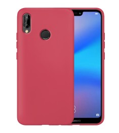 Силіконовий оригинальний 360-чохол для Huawei P20 Lite (Полуничний)