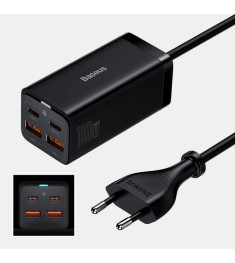 Блок живлення-адаптер Baseus GaN3 Pro 100W (2 Type-C  /  2 USB) (Чорний) CCGP000..