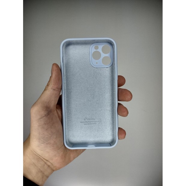 Оригінальний силіконовий чохол RoundCam для Apple iPhone 11 Pro (15) Ліловий.