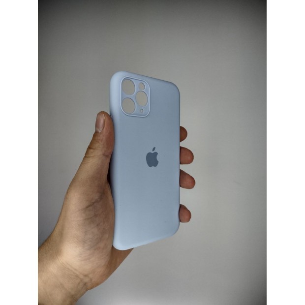 Оригінальний силіконовий чохол RoundCam для Apple iPhone 11 Pro (15) Ліловий.