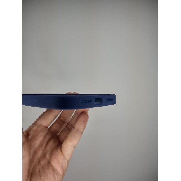 Силіконовий оригінальний чохол Square RoundCam для Apple iPhone 11 (32) глибокий темно-синій.