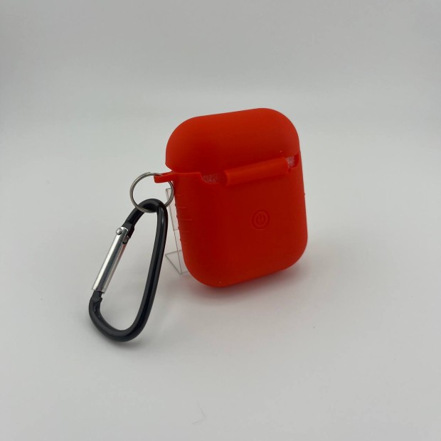 Чехол для наушников Full Silicone Case Apple AirPods 1 / 2 (05) Product RED