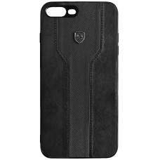 Чохол силіконовий iPefet Ferrari Apple iPhone 7 Plus  /  8 Plus (Чорний)