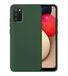 Силіконовий Original 360 чохол для Samsung Galaxy A02S (2020) (Темно-зелений)