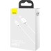 USB-кабель Baseus Superior 2.4A (0.25m) (Lightning) (Белый) CALYS-02