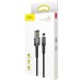 USB-кабель Baseus Cafule Special Edition 2.4A (1м) (Lightning) (Чорний) CALKLF-GG1
