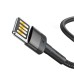 USB-кабель Baseus Cafule Special Edition 2.4A (1m) (Lightning) (Чёрный) CALKLF-GG1 USB-кабель Baseus Cafule Special Edition 2.4A (1m) (Lightning) (Чёрный) CALKLF-GG1
