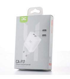 СЗУ-адаптер DC CA-F17 20W (1USB / 1Type-C) (Белый) D