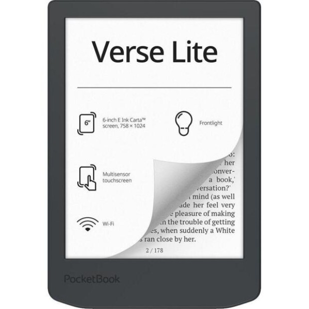 Електронна книга PocketBook 619 Verse Lite PB619-T-CIS (Темно-сірий)