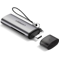 Переходник Card Reader UGREEN CM184 (Type-C to TF / SD) (Gray)