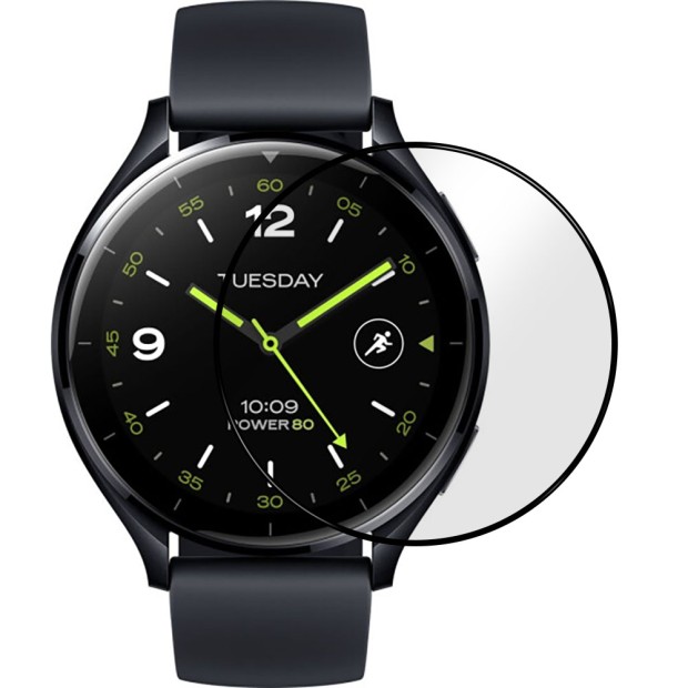 Захисне скло 5D для Xiaomi Redmi Watch 2 Чорне