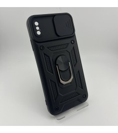 Броньований чохол Ring Serge Armor Case для Apple iPhone XS Max (ShutCam) (Чорни..