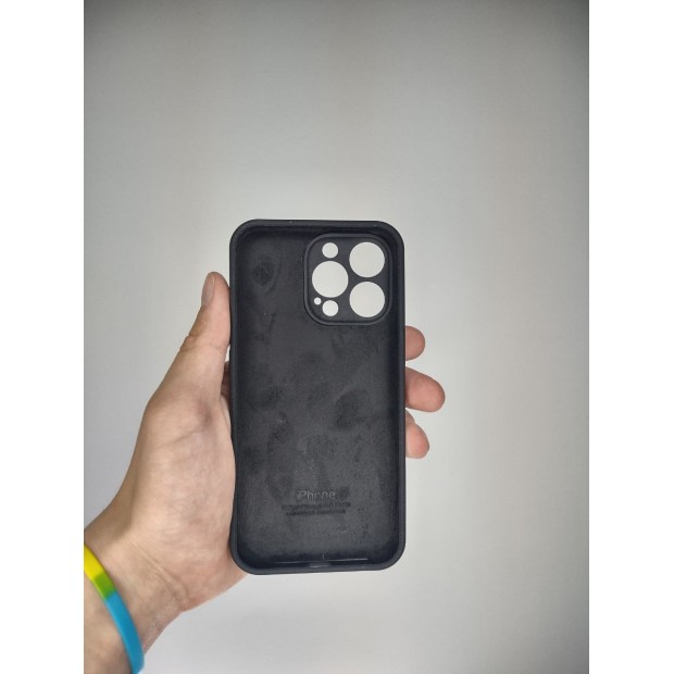Силіконовий чохол Original RoundCam для Apple iPhone 13 Pro (07) Чорний Силіконовий чохол Original RoundCam для Apple iPhone 13 Pro (07) Чорний