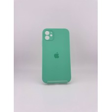 Силіконовий чохол Original Square RoundCam для Apple iPhone 11 (49) Аквамарин