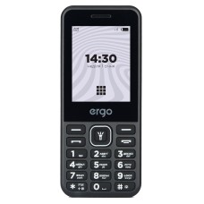 Мобільний телефон Ergo E242 Dual Sim Black Мобільний телефон Ergo E242 Dual Sim Black