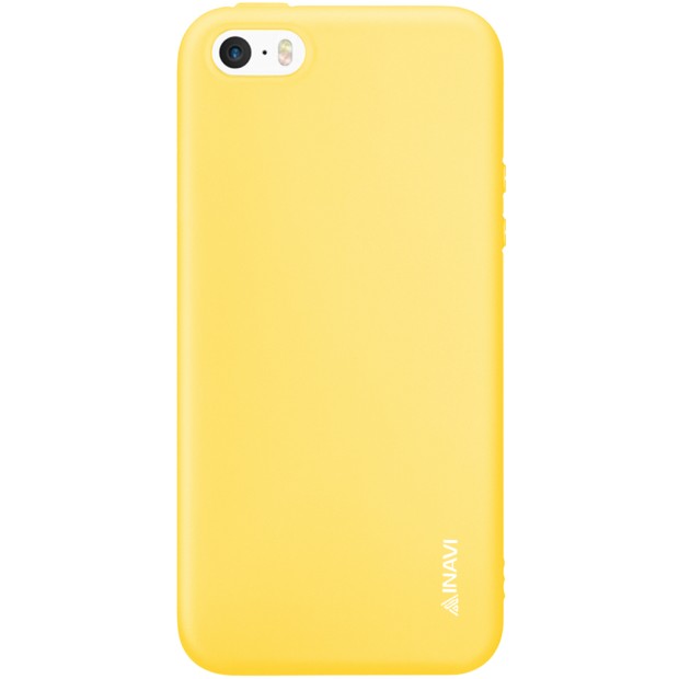 Силикон iNavi Color Apple iPhone 5 / 5s / SE (желтый)