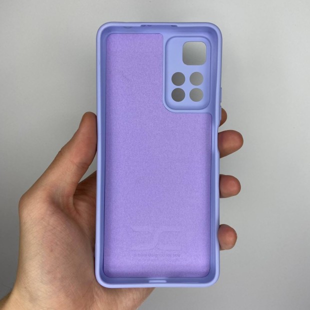 Силіконовий оригінальний 360-чохол для Xiaomi Redmi Note 11 Pro Plus 5G (ShutCam) (Фіалковий)
