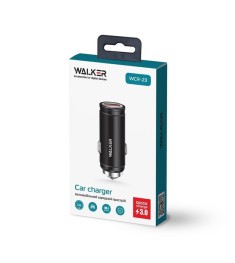 Adapter Walker WCR-23 QC3.0 2.4A (1USB) (Black)