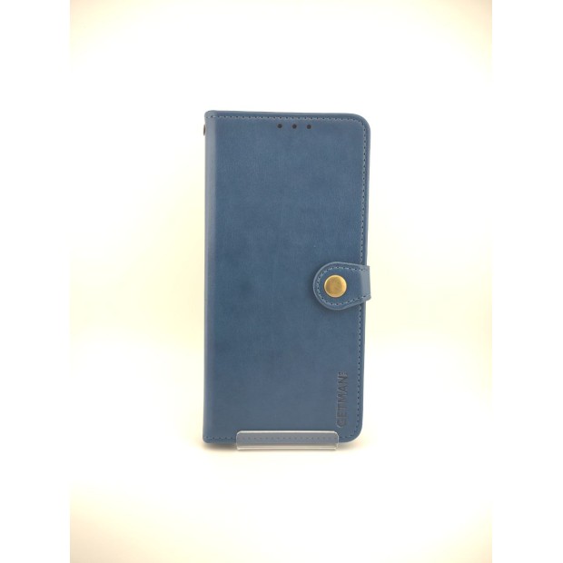 Leather Book Gallant Case for Tecno Spark 10 Pro (Blue)