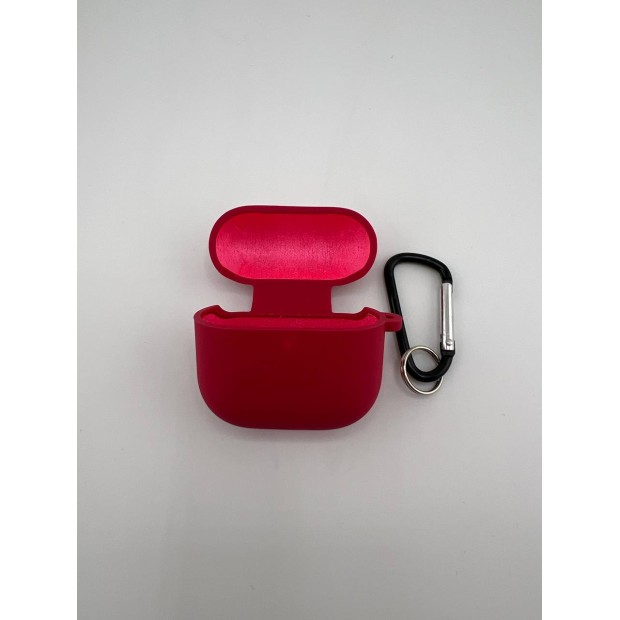 Чохол для навушників Full Silicone Case with Microfiber Apple AirPods 4 (04) Рожевий Червоний