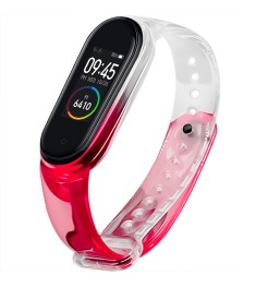 Ремешок Neon Clear Design Xiaomi Mi Band 3 / Band 4 (Розовый)