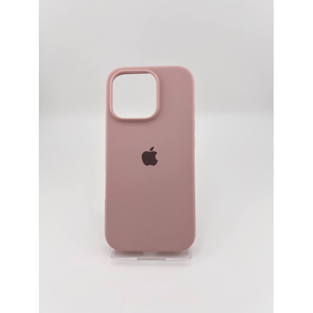 Оригінальний силіконовий чохол для Apple iPhone 16 Pro (08) Pink Sand