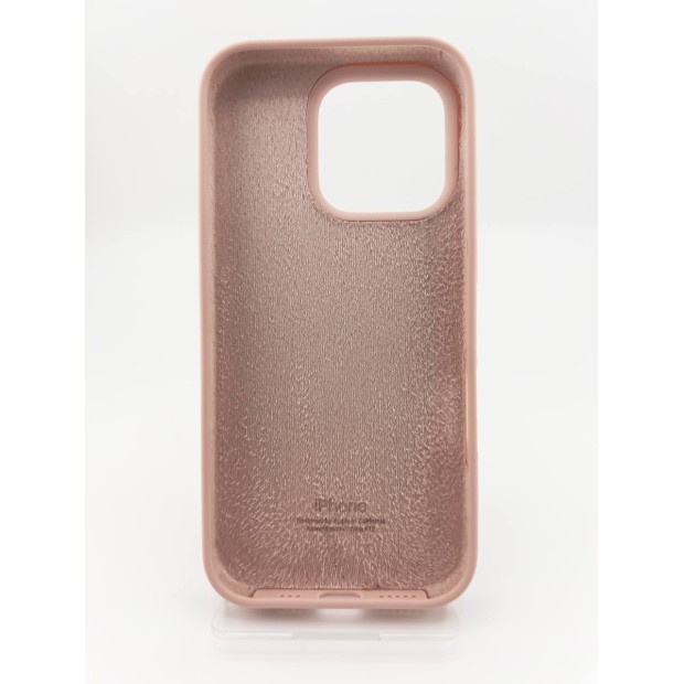 Оригінальний силіконовий чохол для Apple iPhone 16 Pro (08) Pink Sand
