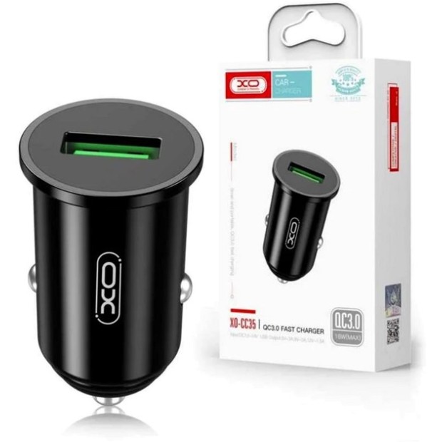 АЗУ-адаптер XO CC35 18W QC3.0 (Чёрный)