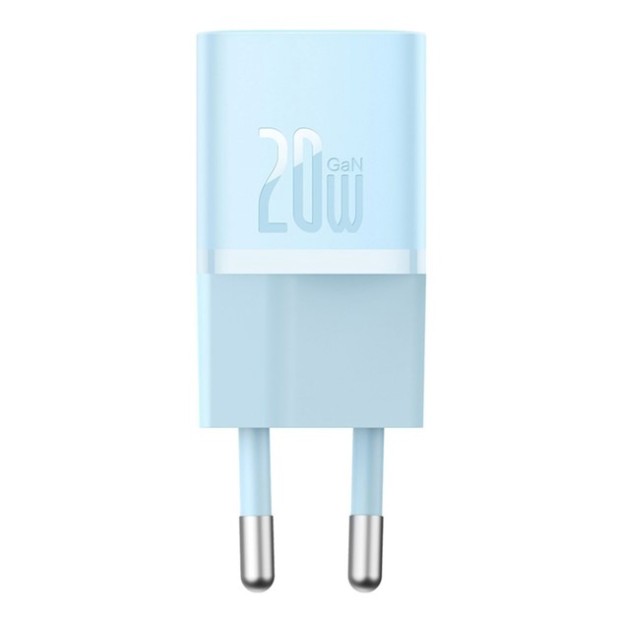Зарядний пристрій Baseus GaN5 20W (1 Type-C) (Блакитний) CCGN050103