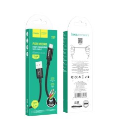 USB-кабель Hoco X89 PD 2.4A (1м) (MicroUSB) (Чорний)