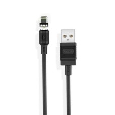 USB-кабель XO NB187 Magnetic 1м (Lightning) (Чорний) DT