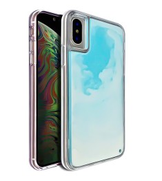 Чехол Aquarium Color Sand Apple iPhone XS Max (Синий)