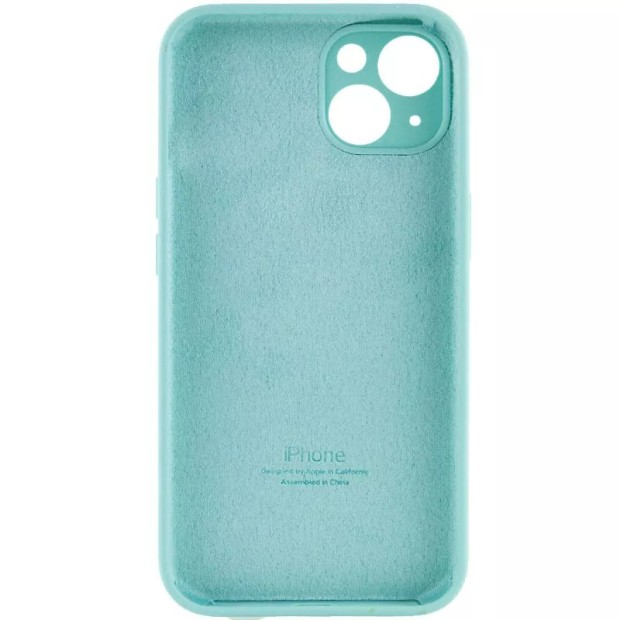 Силикон Original RoundCam Case Apple iPhone 15 (49) Aquamarine
