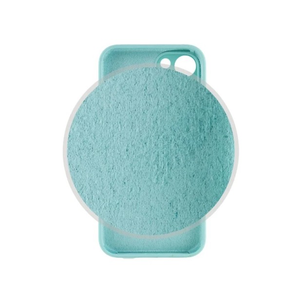 Силикон Original RoundCam Case Apple iPhone 14 (49) Aquamarine