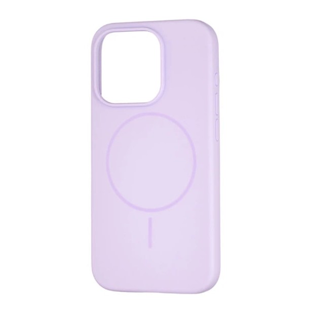 Силикон Original Round Case with MagSafe Apple iPhone 15 Pro Max (71) Light Glycine