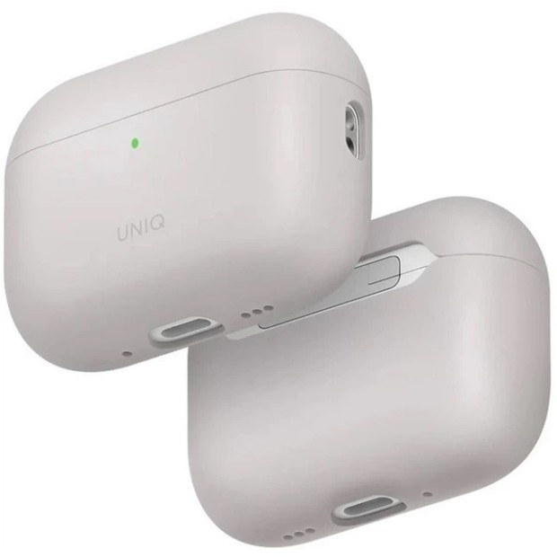 Чохол для навушників UNIQ Lino Silicone Apple AirPods Pro 3 (Dark Gray)