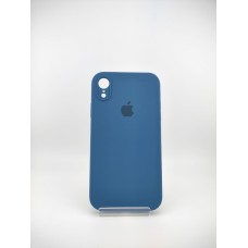 Чохол для Apple iPhone XR (22) синій кобальт, квадратний круглий об'єктив, оригінальний силіконовий