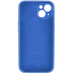 Силіконовий оригінальний чохол RoundCam для Apple iPhone 15 (12) королівський синій