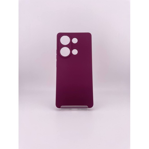 Силікон оригінальний Xiaomi Redmi Note 13 Pro 4G  /  Note 14S (захисна шторка для камери) (бордовий)