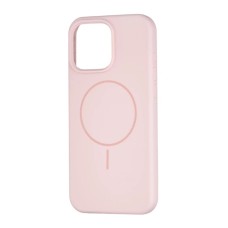 Силикон Original Round Case with MagSafe Apple iPhone 16 Pro Max (76) Chalk Pink