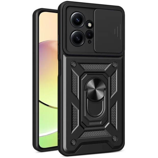 Броньований чохол Ring Serge Armor Case для Xiaomi Redmi Note 12 5G  /  Poco X5 (ShutCam) (Чорний)