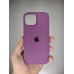 Силіконовий оригінальний чохол круглої форми для Apple iPhone 15 (28) Brinjal