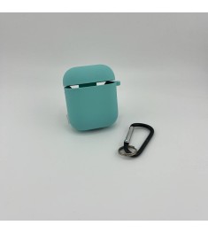 Чохол для навушників Full Silicone Case with Microfiber Apple AirPods (23) Sea B..